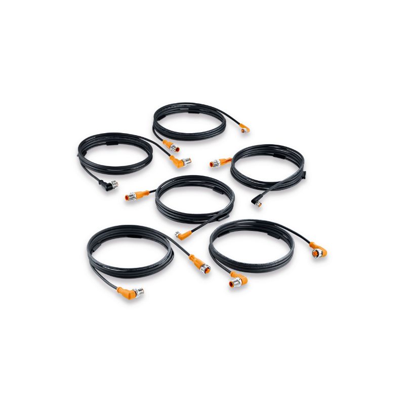 5芯M12規(guī)格，公母頭傳感器連接器-IFM產品推薦